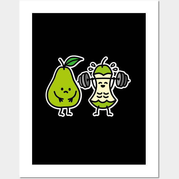 Powerlifting pears bodybuilding deadlift trainer Wall Art by LaundryFactory